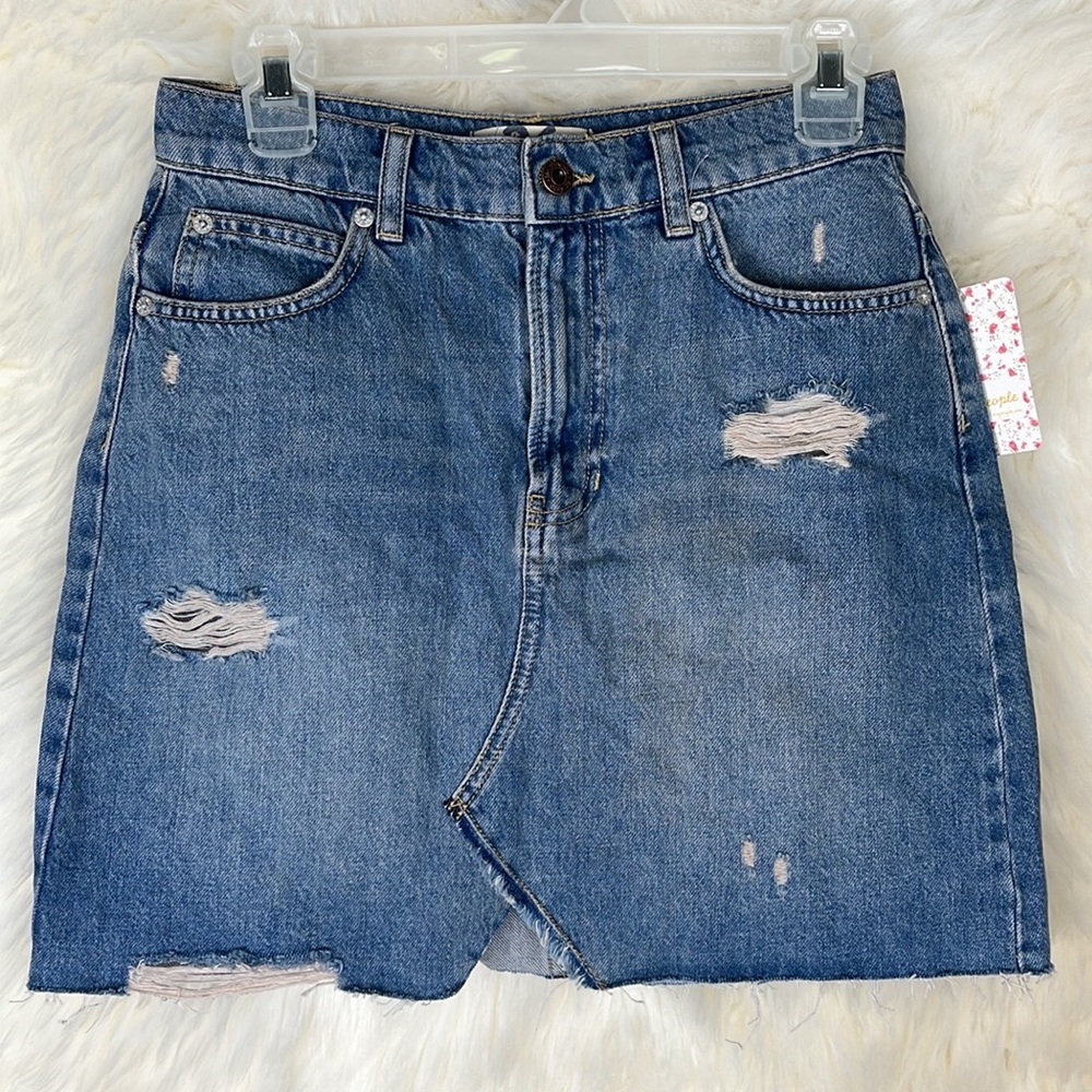 FREE PEOPLE JEAN SKIRT